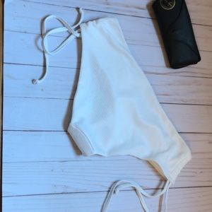 NWT H&M white bikini bottom size 8